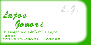 lajos gomori business card